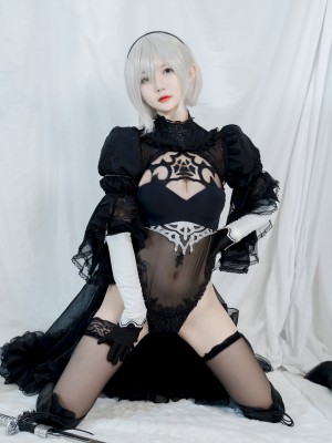 51酱 - NO.02 2B Black Bride_11_www.8kcosplay.com11