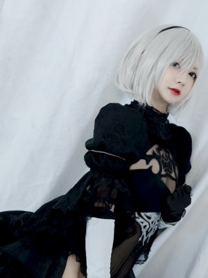 51酱 - NO.02 2B Black Bride_16_www.8kcosplay.com16