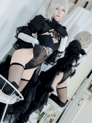 51酱 - NO.02 2B Black Bride_23_www.8kcosplay.com21