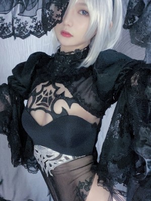 51酱 - NO.02 2B Black Bride_33_www.8kcosplay.com33