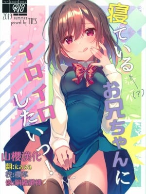 [山樱汉化] (C96) [TIES (タケイオーキ)] 寝ている(?)お兄ちゃんにイロイロしたいっ!