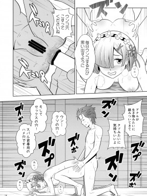 (COMIC1☆19) [国債秘宝館 (あまつサエ)] ネムリヒメ (Re-ゼロから始める異世界生活)_14