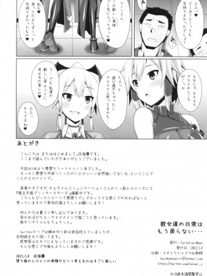 (COMIC1☆20) [Imitation Moon (成海優)] 彼女達の日常はもう戻らない... (ソードアート・オンライン)_26_026