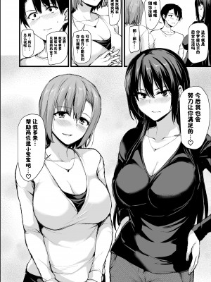 【鬼畜王汉化组】[しまぱん (立花オミナ)] 巨乳が2人いないと勃起しない夫のために友達を連れてきた妻_055