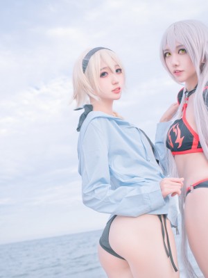 周叽是可爱兔兔 Vol.021 黑白贞双人泳衣_512_528 (T.ME-COSPLAYSETS)