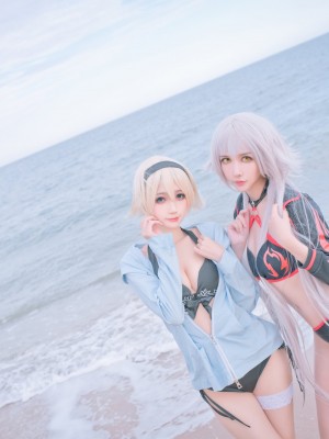 周叽是可爱兔兔 Vol.021 黑白贞双人泳衣_508_524 (T.ME-COSPLAYSETS)