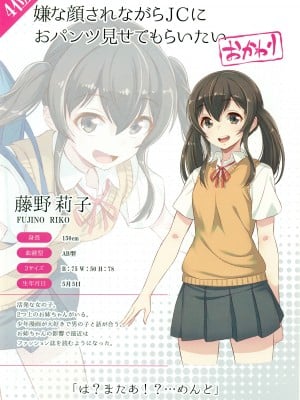 (C94) [アニマルマシーン (40原)] 嫌な顔されながらおパンツ見せてもらいたい本おかわり (オリジナル)_011