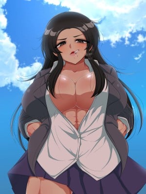 [アカガイ (マインスロア)]  爆乳腹筋ヤンキーの先輩って実はエロいって本当ですか-_106