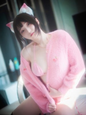 [BLUECAKE] Bambi (밤비) - Naughty Cats Pink & Mint RED_BLUECAKE-Bambi-Naughty-Cats-Pink-and-Mint-RED-MrCong.com-053