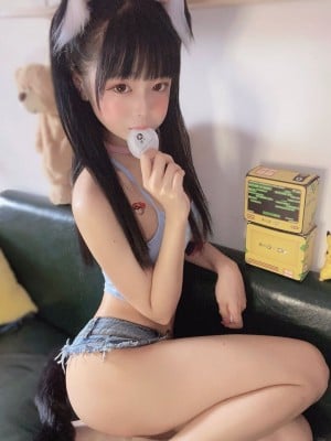 佳佳好难啊《蓝色吊带体操服》_23