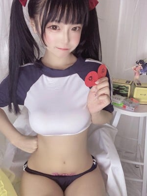 佳佳好难啊《蓝色吊带体操服》_37