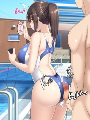 [つるつるいっぱい] 罰として夏休みの間水泳部の性処理係になった彼女～競泳水着で性処理編～_008