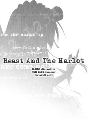 [ACT-SJH汉化组] (C76) [SSB (まりりん)] Beast And The Harlot (けいおん!)_04