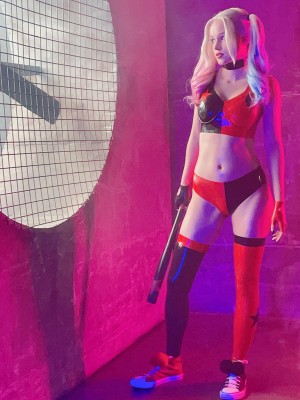 Shirogane -  Harley Quinn latex_42