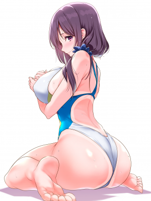 [ナイロン100% (ナイロン)] 巨乳が悩みの水泳部員｜The Problem with Being a Busty Swimmer [無修正]_03