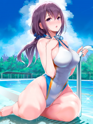 [ナイロン100% (ナイロン)] 巨乳が悩みの水泳部員｜The Problem with Being a Busty Swimmer [無修正]_02