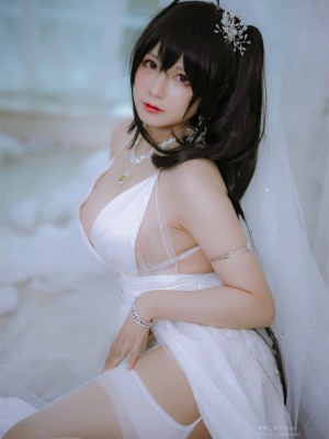 Nyako喵子 大凤纯白婚纱_39