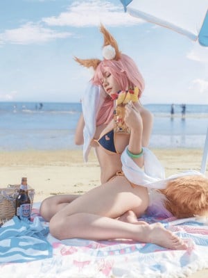 [uki雨季] 玉藻前海边泳装 FATE Tamamo no Mae Bikini_14