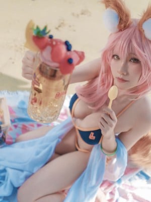 [uki雨季] 玉藻前海边泳装 FATE Tamamo no Mae Bikini_12