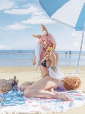 [uki雨季] 玉藻前海边泳装 FATE Tamamo no Mae Bikini_13