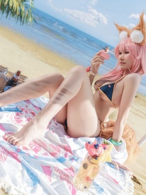 [uki雨季] 玉藻前海边泳装 FATE Tamamo no Mae Bikini_15