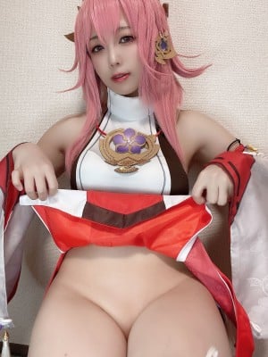 Rizuna -  八重神子コスプレ自撮り写真集_83