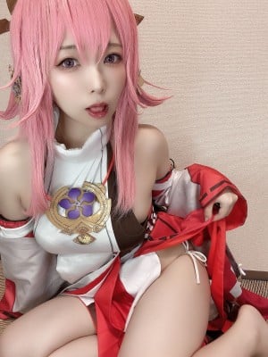 Rizuna -  八重神子コスプレ自撮り写真集_12