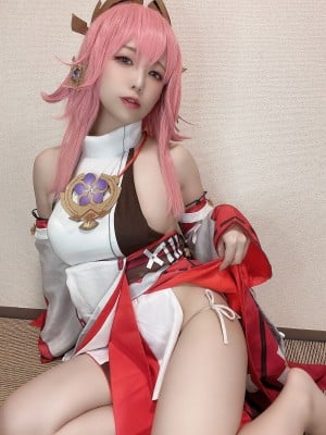 Rizuna -  八重神子コスプレ自撮り写真集_11