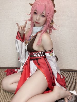 Rizuna -  八重神子コスプレ自撮り写真集_02