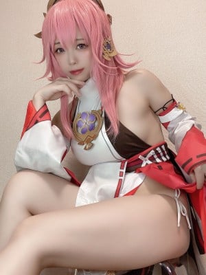 Rizuna -  八重神子コスプレ自撮り写真集_43