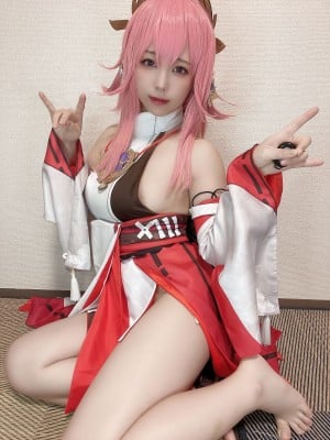 Rizuna -  八重神子コスプレ自撮り写真集_03