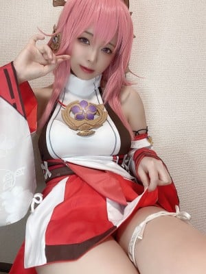 Rizuna -  八重神子コスプレ自撮り写真集_79