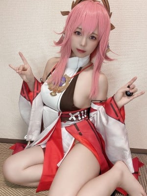 Rizuna -  八重神子コスプレ自撮り写真集_08