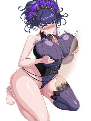 [hellaP] FGO 토모에고젠, 셋쇼인 키아라, 시키부 [黎欧x新桥月白日语社汉化] [無修正]_15