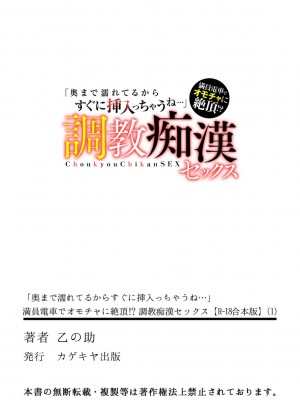 [乙の助] 「奥まで濡れてるからすぐに挿入っちゃうね…」満員電車でオモチャに絶頂!？ 調教痴漢セックス_184