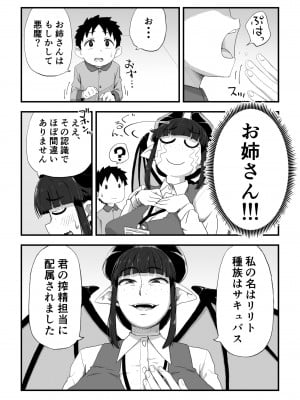 [かめきりん] 地味サキュバスさん～ショタコン喪女サキュバス初めての搾精業務～_10