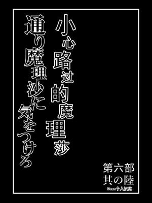 [冷し中華おわりました (ズル)] 通り魔理沙にきをつけろ 其の陸 (東方Project) [中国翻訳] [DL版]_02