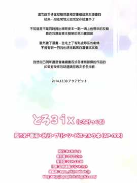 (C87) [あくあぴっと (アクアビット)] とろ3ix (艦隊これくしょん-艦これ-) [final個人漢化]_img013f