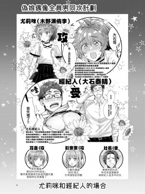 [瑞树汉化] [軽率 (輪子湖わこ)] 男の娘アイドル全員バリタチ計画vol3-ゆりちーとマネージャーの場合- [DL版]_1-04