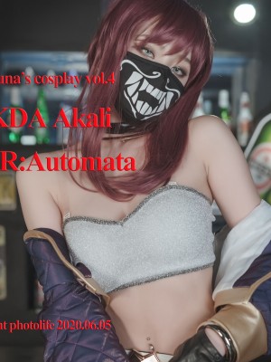 [SAINT Photolife] Yuna (윤아) - Yuna's Cos Vol.04 KDA Akali & Nier Automata 2B_65