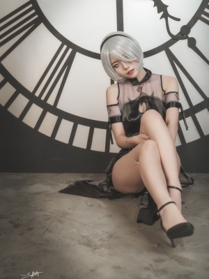 [SAINT Photolife] Yuna (윤아) - Yuna's Cos Vol.04 KDA Akali & Nier Automata 2B_57