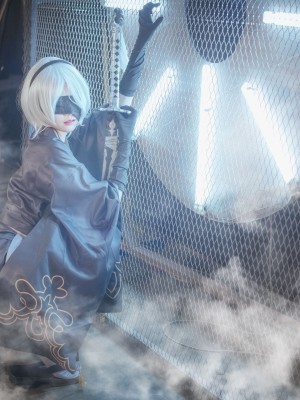 [SAINT Photolife] Yuna (윤아) - Yuna's Cos Vol.04 KDA Akali & Nier Automata 2B_35