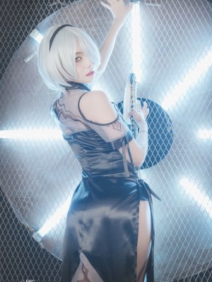 [SAINT Photolife] Yuna (윤아) - Yuna's Cos Vol.04 KDA Akali & Nier Automata 2B_50