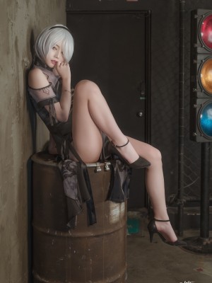 [SAINT Photolife] Yuna (윤아) - Yuna's Cos Vol.04 KDA Akali & Nier Automata 2B_60