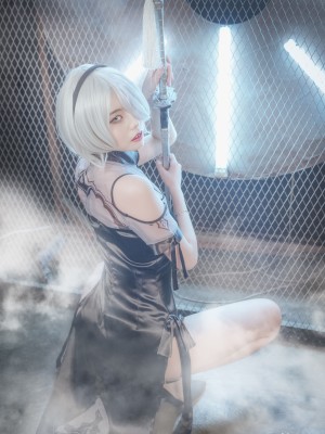 [SAINT Photolife] Yuna (윤아) - Yuna's Cos Vol.04 KDA Akali & Nier Automata 2B_47