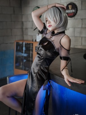 [SAINT Photolife] Yuna (윤아) - Yuna's Cos Vol.04 KDA Akali & Nier Automata 2B_52