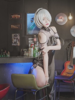 [SAINT Photolife] Yuna (윤아) - Yuna's Cos Vol.04 KDA Akali & Nier Automata 2B_51