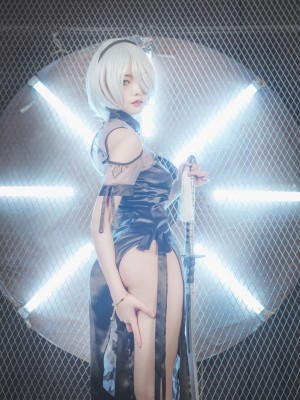 [SAINT Photolife] Yuna (윤아) - Yuna's Cos Vol.04 KDA Akali & Nier Automata 2B_48