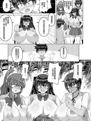 [さいくら・のうしゅ] デカチンになったら巨乳幼馴染とその巨乳友達たちが発情してハーレムになった！！ [中国翻訳]_09