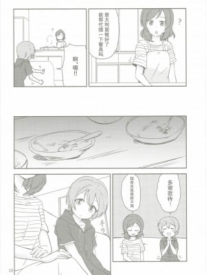 (C90) [クロ缶、とらまだら。 (伊月クロ、琉牙狼)] どこでもいっしょ (ラブライブ!) [中国翻訳]_09